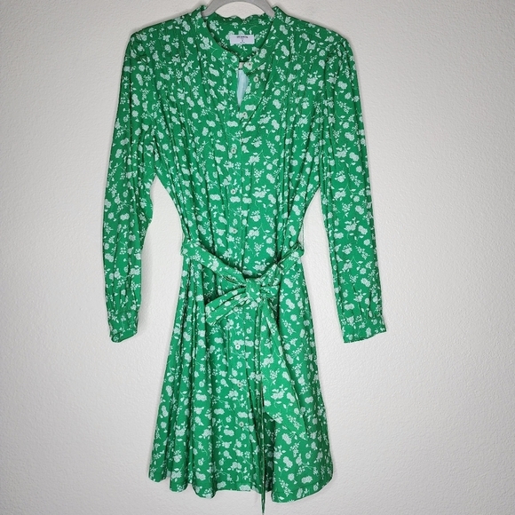 UNTUCKIT Her Green Virginia Shirt Dress 8 - Picture 1 of 6